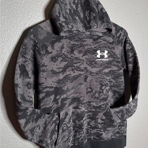 Under Armour Black and Gray Camo Hoodie